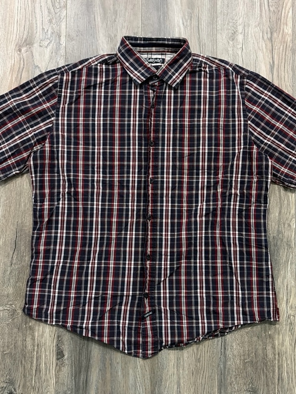 Vintage Ecko Unltd Plaid Button Up Shirt XL